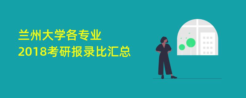 兰州大学各专业2018考研报录比汇总