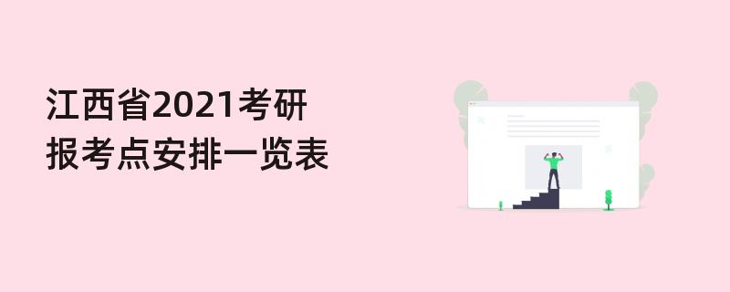 江西省2021考研,报考点安排一览表
