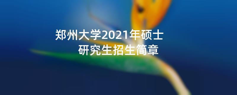 郑州大学2021年硕士研究生江南网网站登录