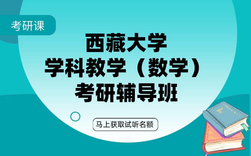 西藏大学学科教学（数学）考研辅导班