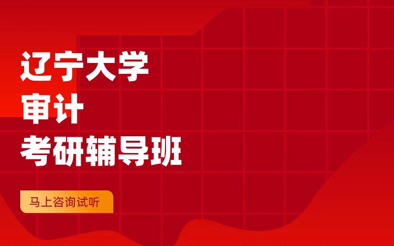 辽宁大学审计考研辅导班