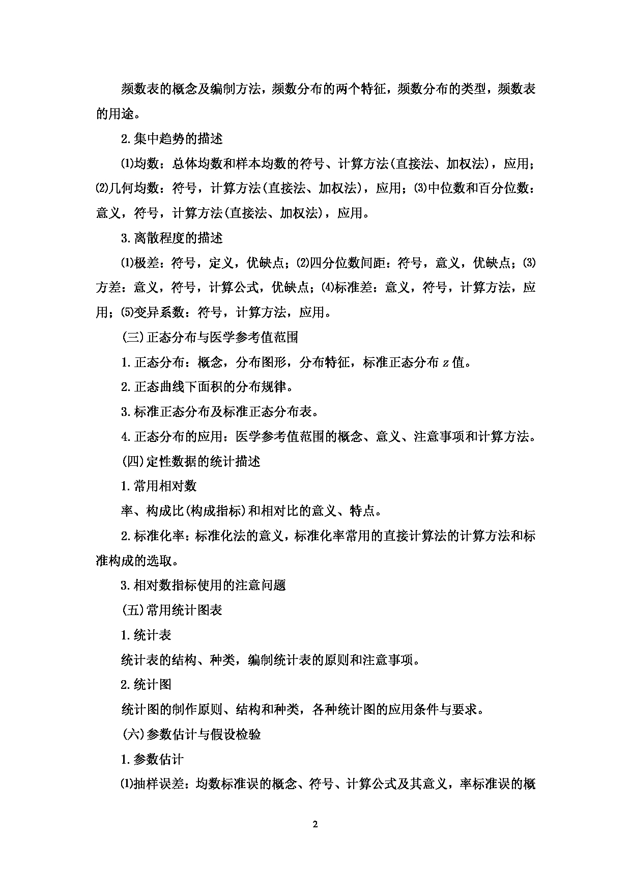 2022考研大纲：赣南医学院2022年考研自命题科目 《353卫生综合》 考试大纲第2页
