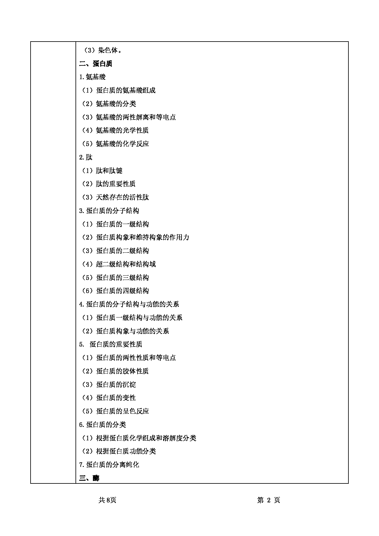 2022考研大纲:甘肃农业大学2022年考研初试科目 832-《基础生物化学》考试大纲 考试大纲第2页 2022考研大纲:甘肃农业大学2022年考研初试科目 832-《基础生物化学》考试大纲 考试大纲第2页