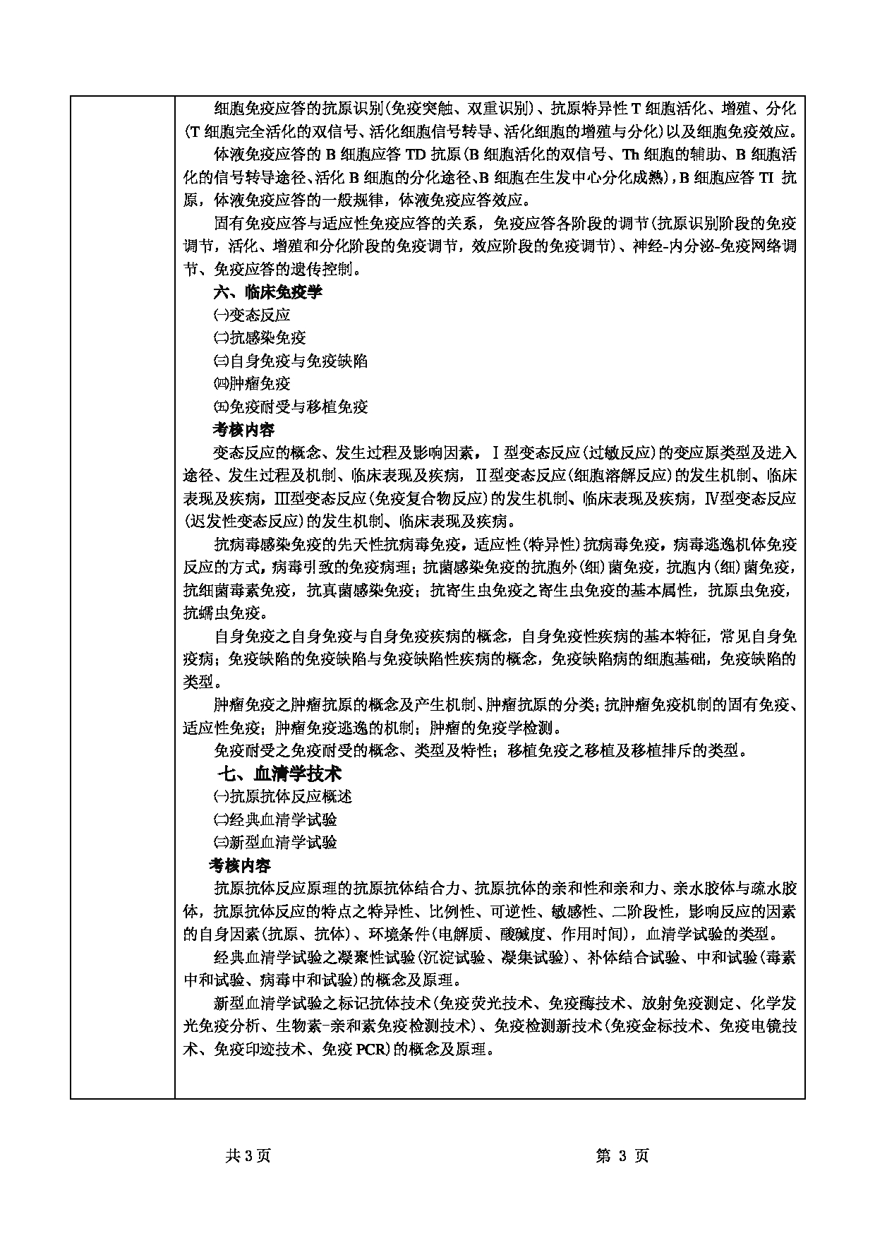 2022考研大纲:甘肃农业大学2022年考研初试科目 343-《兽医基础》(“兽医免疫学”部分)考试大纲 考试大纲第3页 2022考研大纲:甘肃农业大学2022年考研初试科目 343-《兽医基础》(“兽医免疫学”部分)考试大纲 考试大纲第3页