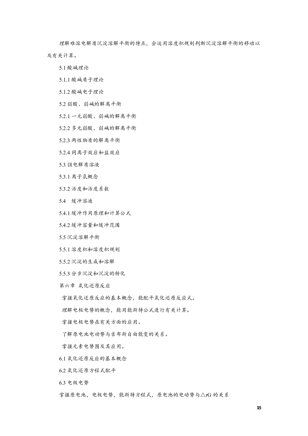 2023考研大纲:江西科技师范大学2023年考研 专业材料化学 考试大纲第15页 2023考研大纲:江西科技师范大学2023年考研 专业材料化学 考试大纲第15页