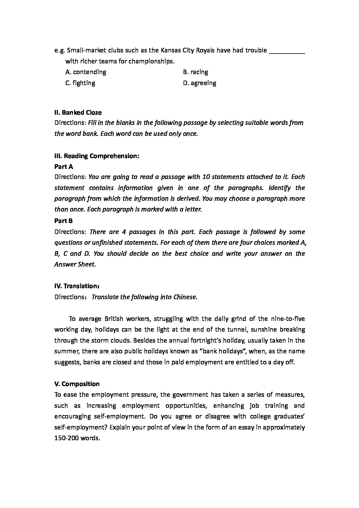 2023考研大纲:天津外国语大学2023年考研 二外英语 考试大纲第4页 2023考研大纲:天津外国语大学2023年考研 二外英语 考试大纲第4页