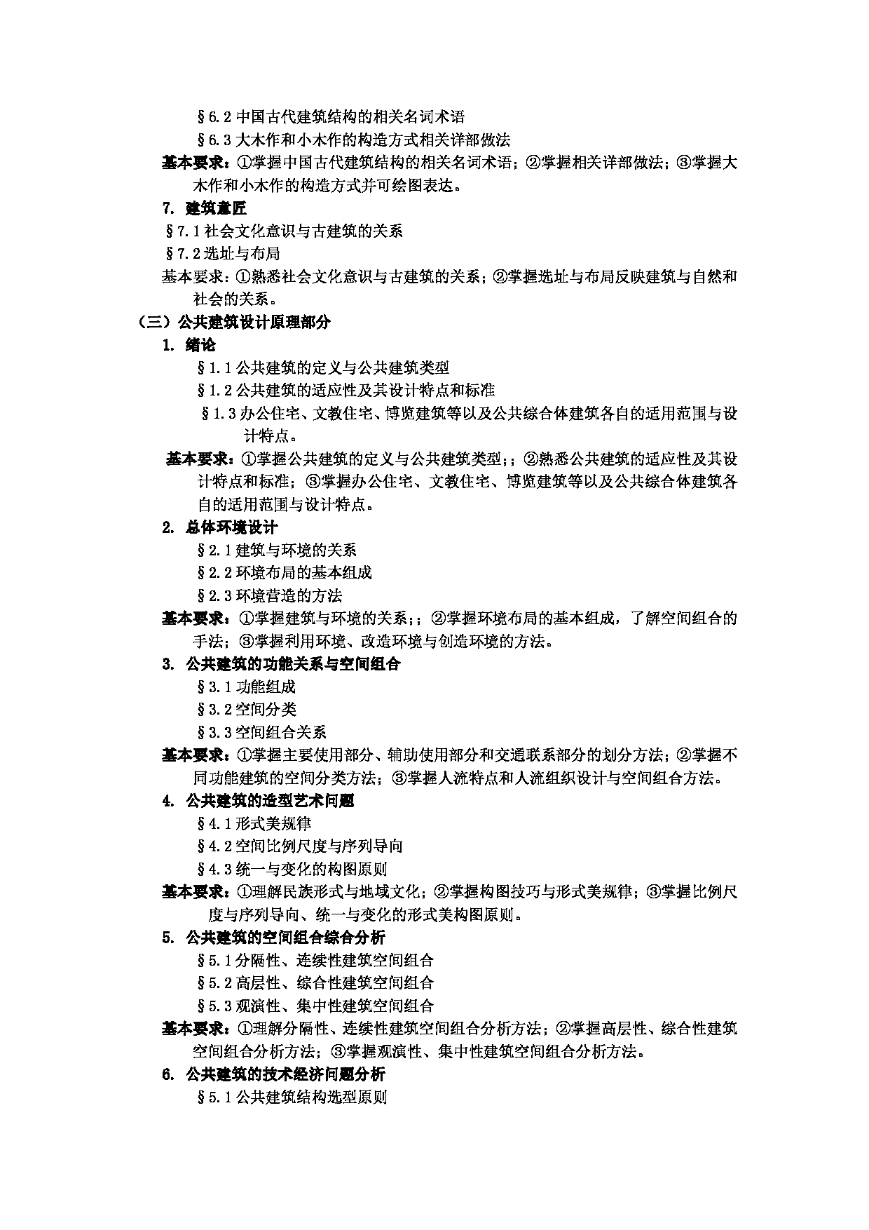 2023考研大纲：武汉科技大学2023年考研科目 624-建筑学综合 考试大纲第3页