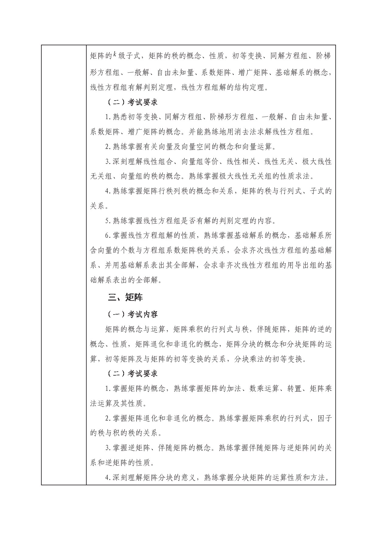 2023考研大纲：西南科技大学2023年考研自命题科目 812 高等代数 考试大纲第2页
