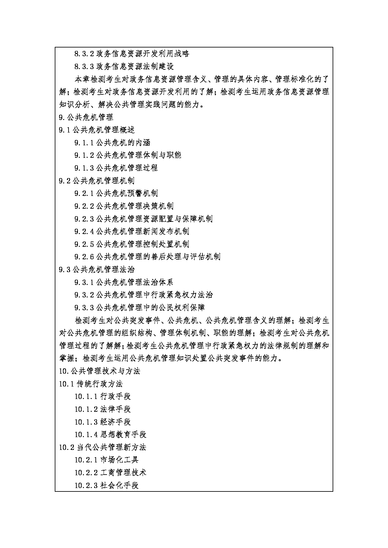 2023考研大纲：西安财经大学2023年考研 120400公共管理硕士初试 考试大纲第6页