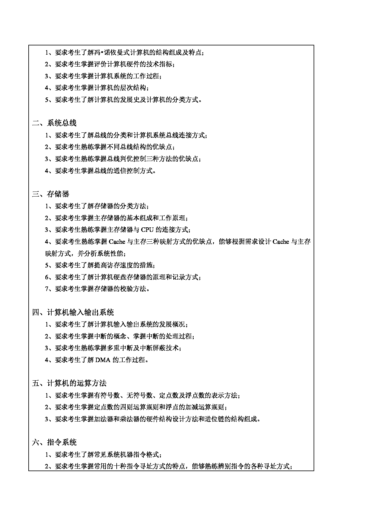 2024考研大纲：东北林业大学2024年考研自命题科目 012-计控学院 921-计算机专业基础 考试大纲第3页