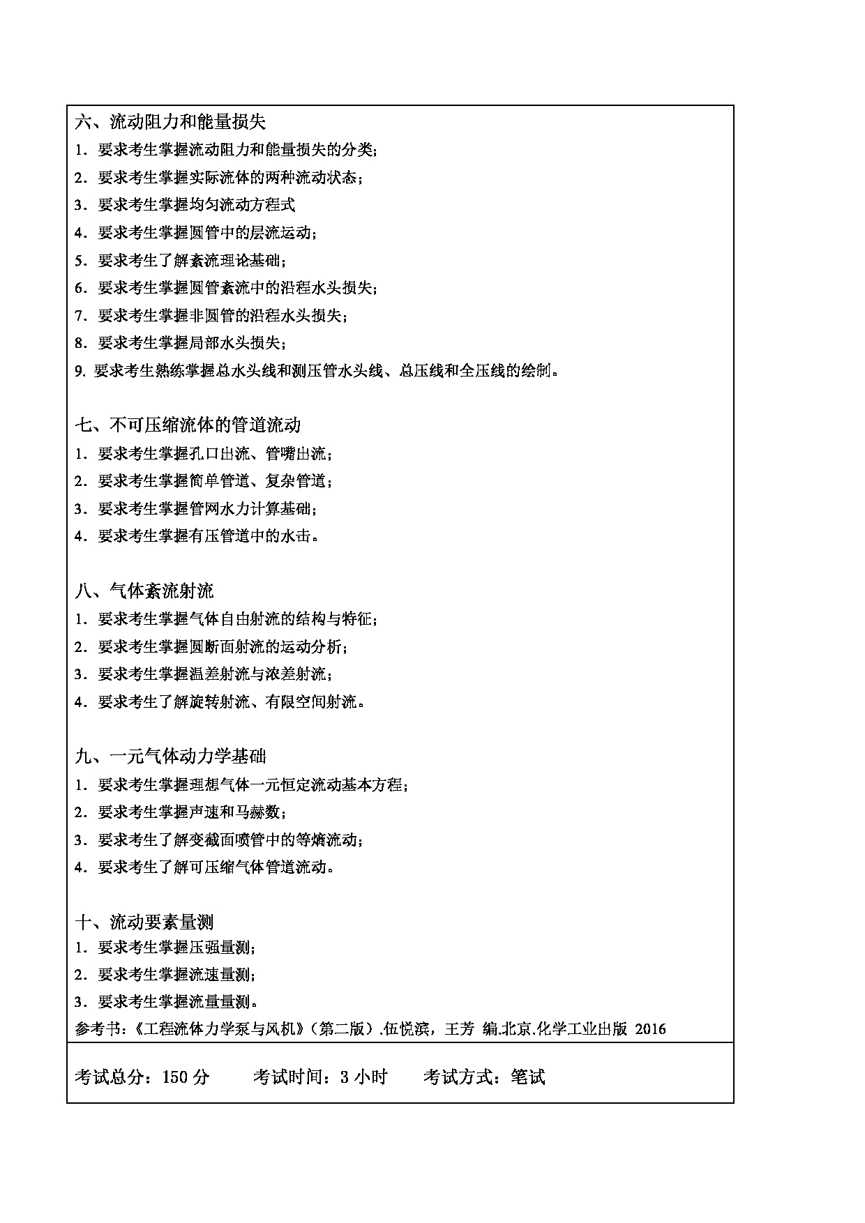 2024考研大纲：东北林业大学2024年考研自命题科目 009-土木交通学院 893-流体力学 考试大纲第2页