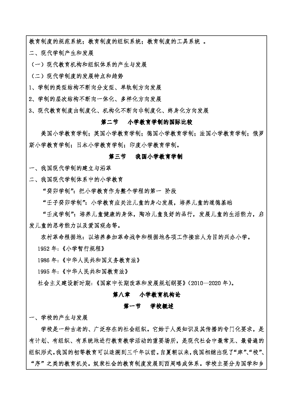 2024考研大纲：重庆三峡学院2024年考研 015教师教育学院 2.复试笔试科目小学教育概论 考试大纲第9页