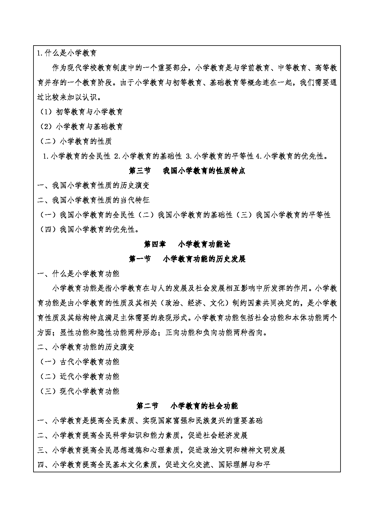 2024考研大纲：重庆三峡学院2024年考研 015教师教育学院 2.复试笔试科目小学教育概论 考试大纲第5页