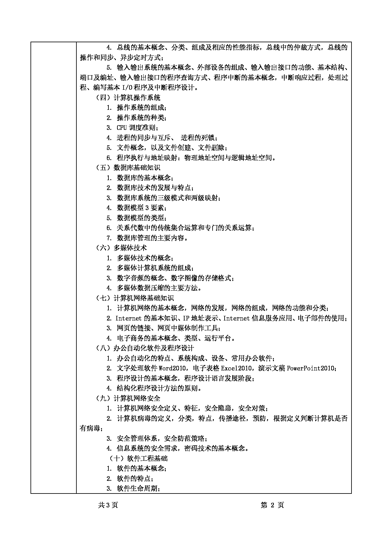 2025考研大纲:甘肃农业大学2025年考研自命题科目 814计算机基础 考试大纲第2页 2025考研大纲:甘肃农业大学2025年考研自命题科目 814计算机基础 考试大纲第2页